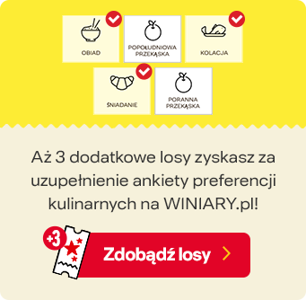 Aż 3 dodatkowe losy zyskasz za uzupełnienie ankiety preferencji kulinarnych na winiary.pl!